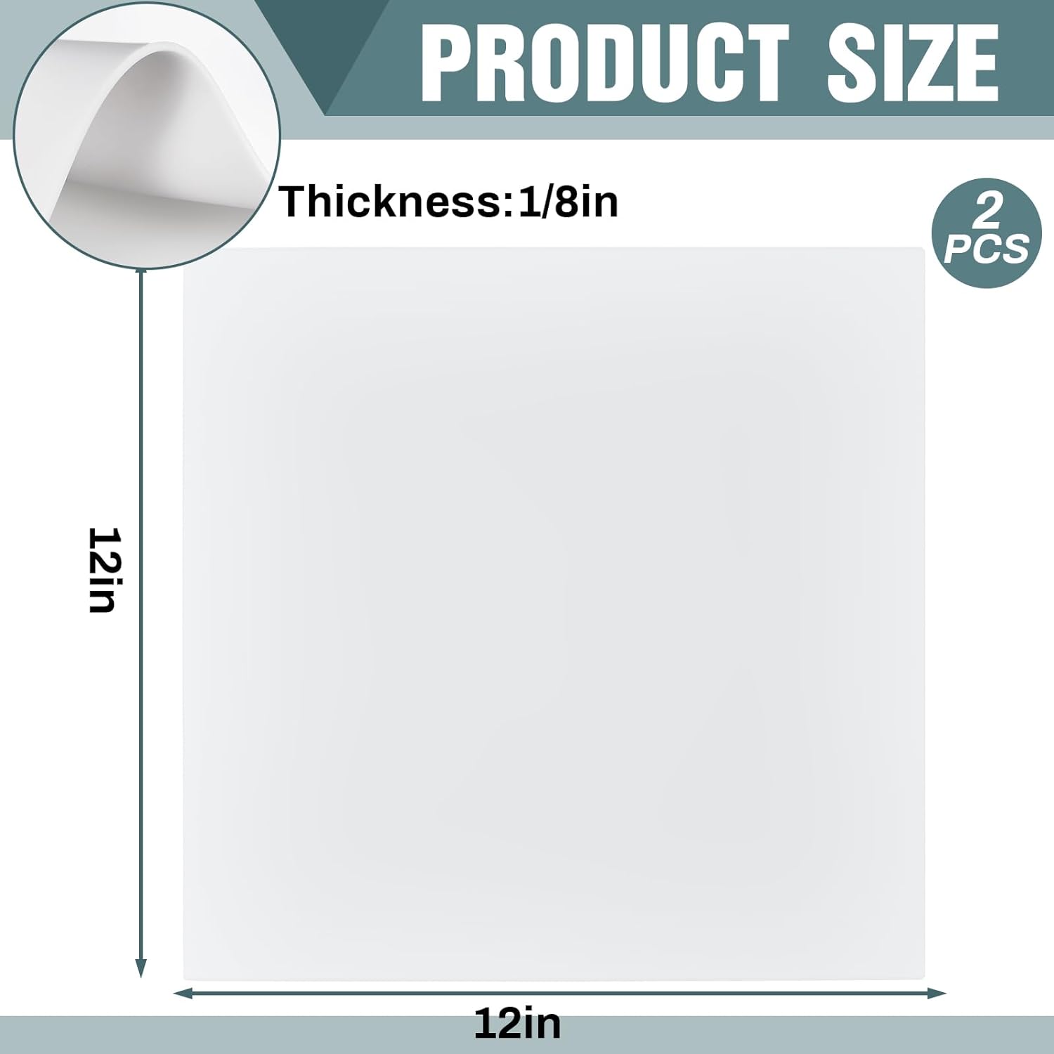 Silikonkautschukplatte 12 x 12 Zoll, 1/8 Zoll weißes Gummipolster, robustes, hitzebeständiges Gummidichtungsmaterial – Paidu-Lieferanten